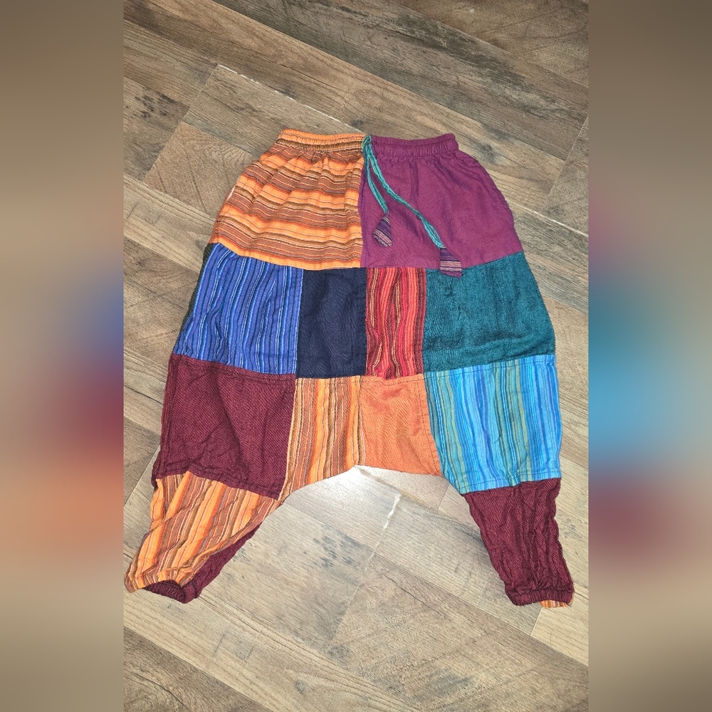 Colorful Patchwork Kids Joggers